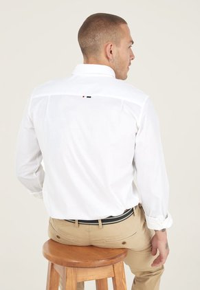 Camisa Blanco-Azul Navy Us Polo Assn