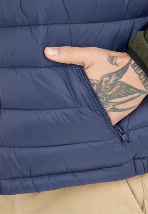 Chaleco Acolchado Azul Navy-Rojo Us Polo Assn