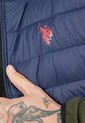 Chaleco Acolchado Azul Navy-Rojo Us Polo Assn de US Polo Assn