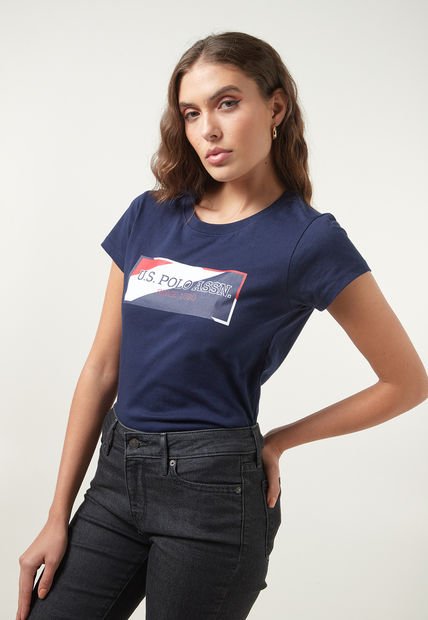 Camiseta Azul Navy-Rojo-Blanco US Polo Assn