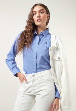 Camisa Azul-Negro Us Polo Assn