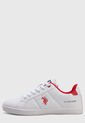 Tenis Blanco-Rojo Us Polo Assn de US Polo Assn