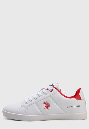 Tenis Blanco-Rojo Us Polo Assn