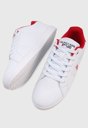 Tenis Blanco-Rojo Us Polo Assn