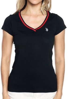 Camiseta Negro-rojo Us Polo Assn