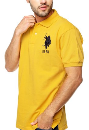 Camiseta Polo Mostaza US Polo Assn