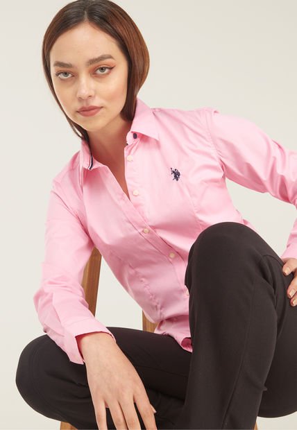 Camisa Rosa Us Polo Assn