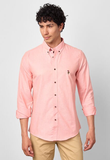 Camisa U.S. POLO ASSN. Salmón
