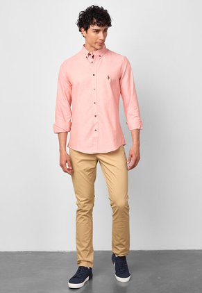 Camisa U.S. POLO ASSN. Salmón