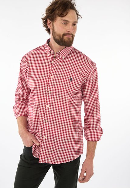 Camisa Rojo-Blanco US POLO ASSN