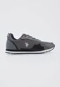 Tenis Lifestyle Gris-Negro-Rojo Us Polo Assn de US Polo Assn