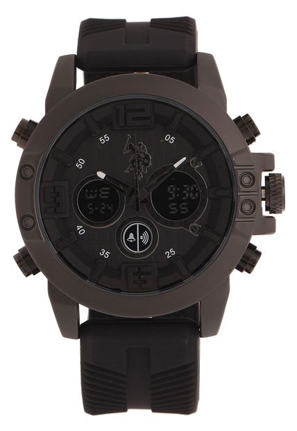 Reloj Negro-Verde Us Polo Assn