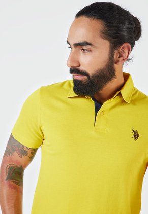 Camiseta Polo Amarillo-Negro Us Polo Assn