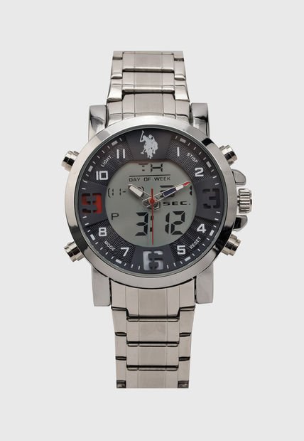 Reloj Plateado-Azul Us Polo Assn