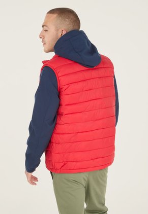 Chaleco Acolchado Rojo-Azul Navy Us Polo Assn