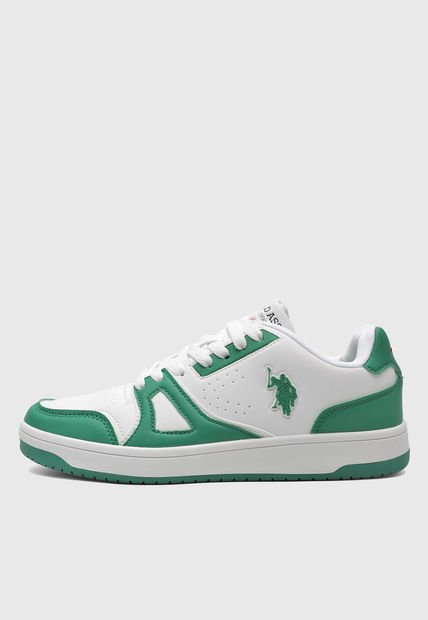 tenis Blanco-verde US POLO ASSN