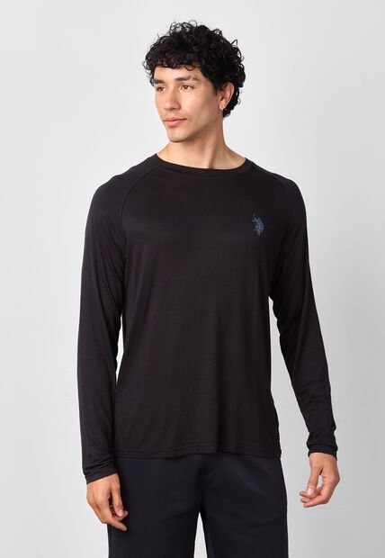 Camiseta Manga Larga U.S. POLO ASSN. Negro