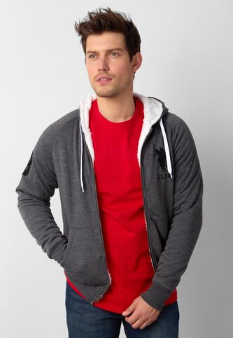 Hoodie U.S. POLO ASSN. Gris US Polo Assn