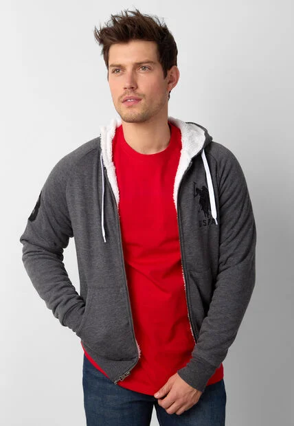 Hoodie U.S. POLO ASSN. Gris