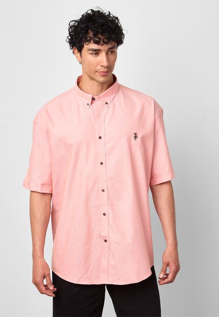 Camisa U.S. POLO ASSN. Salmón