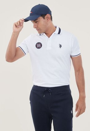 Polo Blanco-Azul Navy-Rojo Us Polo Assn