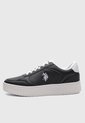 Tenis Lifestyle U.S. POLO ASSN. Open Court Negro de US Polo Assn