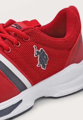 Tenis Lifestyle Rojo-Blanco-Azul Us Polo Assn