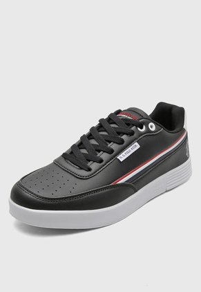 Tenis Lifestyle Negro-Blanco-Rojo Us Polo Assn