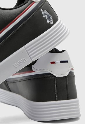 Tenis Lifestyle Negro-Blanco-Rojo Us Polo Assn