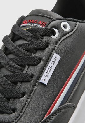 Tenis Lifestyle Negro-Blanco-Rojo Us Polo Assn