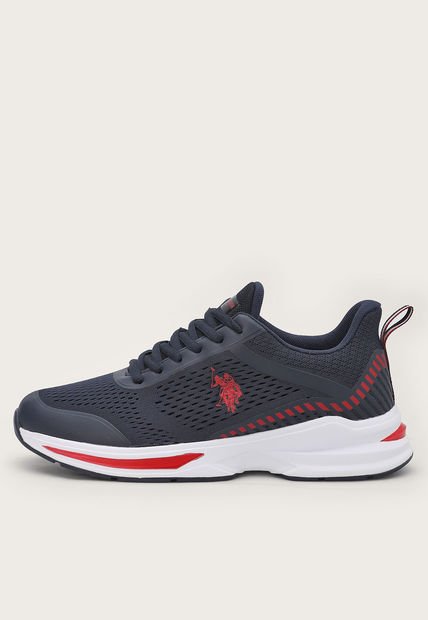 Tenis Lifestyle Azul Navy-Rojo-Blanco Us Polo Assn