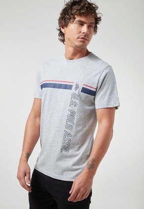 Camiseta Gris-Azul-Rojo Us Polo Assn