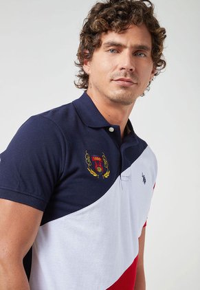 Polo Azul Navy-Rojo-Blanco Us Polo Assn