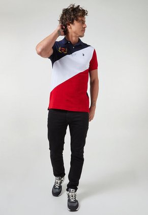 Polo Azul Navy-Rojo-Blanco Us Polo Assn