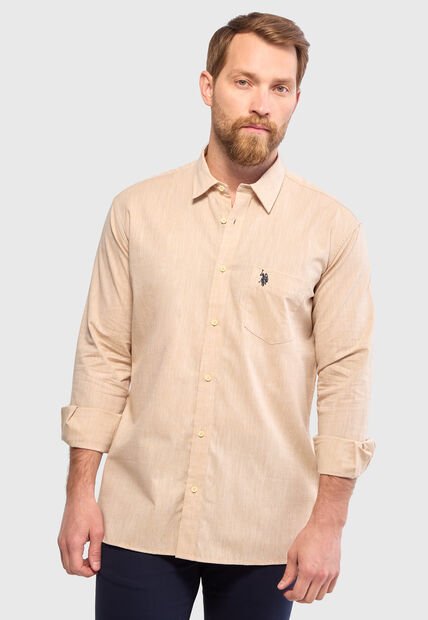 Camisa U.S. POLO ASSN. Caqui