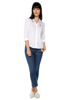 Camisa Blanco-Negro Us Polo Assn