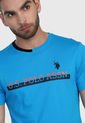 Camiseta Azul Turquesa-Rojo Us Polo Assn de US Polo Assn