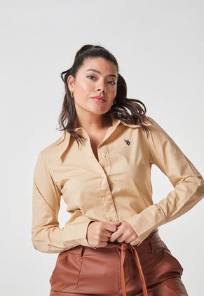 Camisa Caqui Us Polo Assn