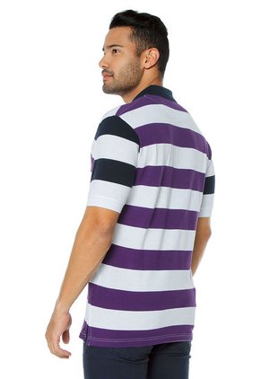 Polo Morado-Blanco Us Polo Assn