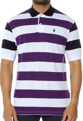 Polo Morado-Blanco Us Polo Assn