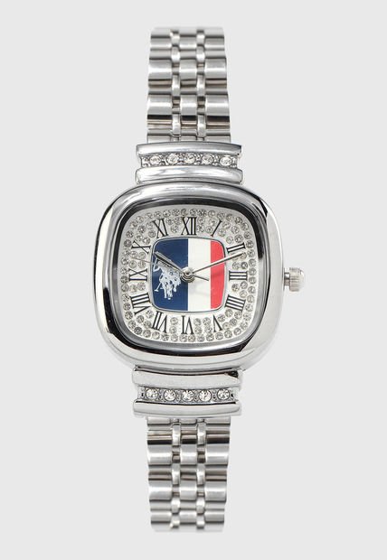 Reloj Plateado Us Polo Assn