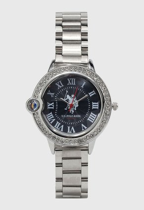 Reloj Plateado-Azul-Blanco Us Polo Assn