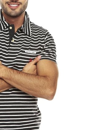 Polo Negro-Blanco US Polo Assn