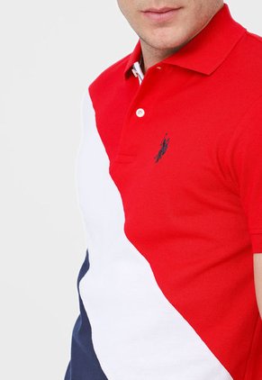 Polo Rojo-Azul-Blanco Us Polo Assn