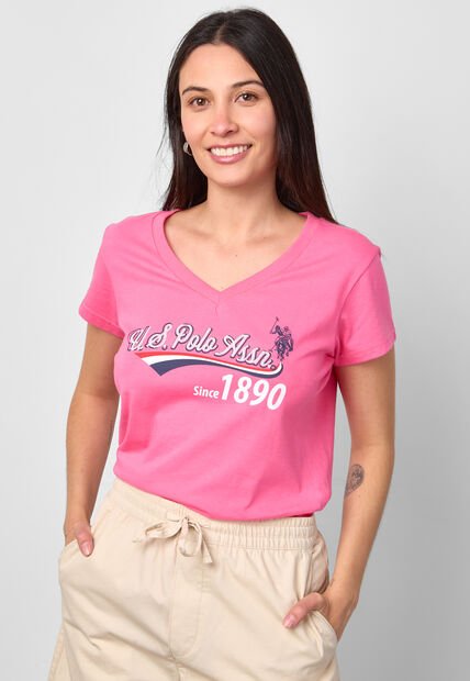 Camiseta U.S. POLO ASSN. Rosa