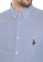 Camisa Azul Us Polo Assn de US Polo Assn
