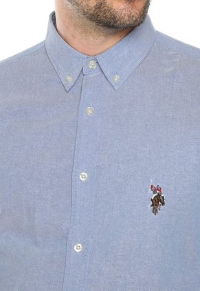 Camisa Azul Us Polo Assn