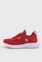 Tenis Lifestyle Rojo-Blanco Us Polo Assn de US Polo Assn