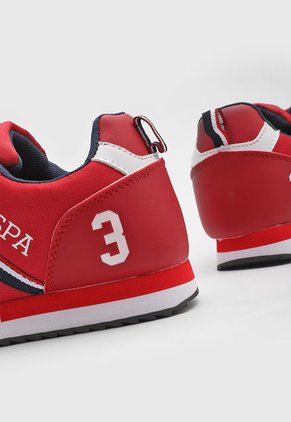 Tenis Lifestyle Rojo-Blanco-Navy Us Polo Assn