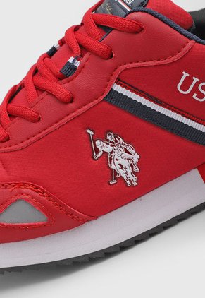 Tenis Lifestyle Rojo-Blanco-Navy Us Polo Assn